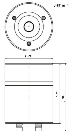 (UNITÉ : mm) Ø99 122,5 (139,4)