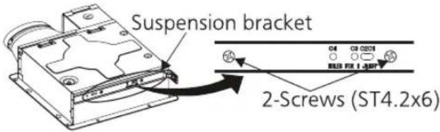 Support de suspension 2 vis (ST4.2x6)