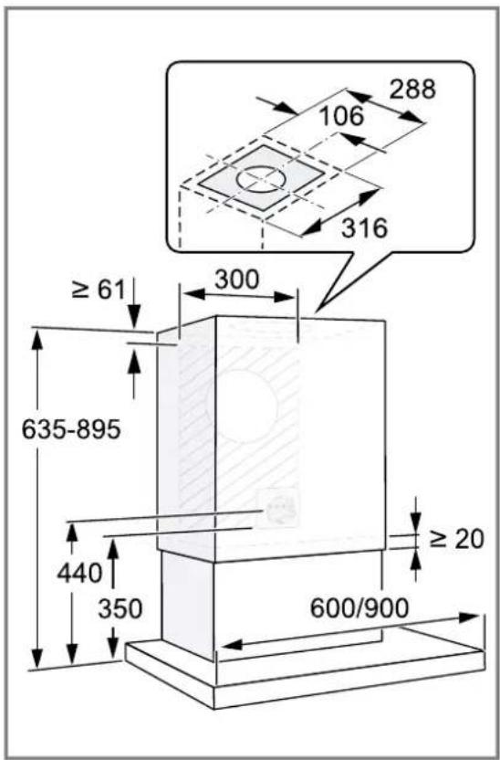 ≥ 61 635-895 440 350 300 288 106 316 ≥ 20 600/900