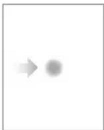 Simple graphic with a gray arrow pointing right and a solid circle on the right (no text or symbols)