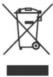 Symbol of a trash bin crossed with a diagonal line, no text or numbers present