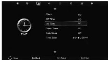 Clock 50 Off Time 50 On Time 50 Sheep Timer Off Auto Swap Off Time Zone BerlinQMT+1