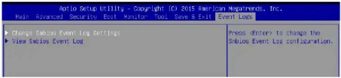 ASUS RS300-E9-RS4 - 事件記錄選單(Event Log menu) - 1