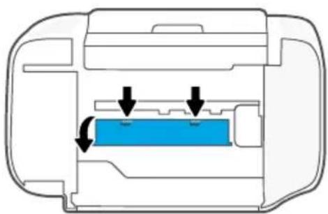 HP DeskJet 2810e - Odstranjevanje zagozdenega papirja - 1
