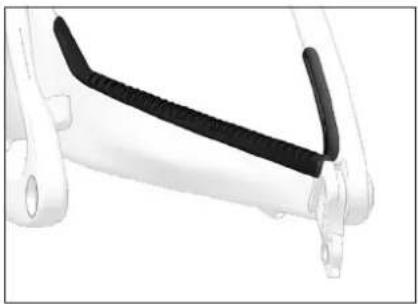 Mechanical component with black curved band and white base (no text or symbols visible)