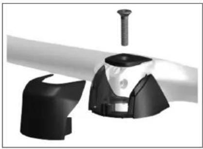 Close-up of a mechanical component with a screw and plastic housing (no visible text or symbols)
