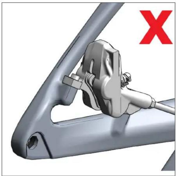 Mechanical component with metallic bracket and cable, no visible text or symbols