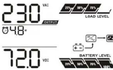 PowerWalker VFI 2000 CRM LCD - 00: Wyjście z ustawień - 4
