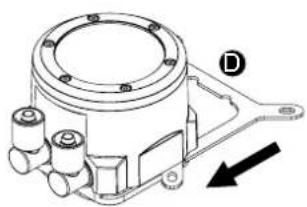 Technical line drawing of a mechanical component with no visible text or symbols