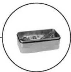 Simple illustration of a rectangular container with a lid, enclosed in a circle (no text or symbols)