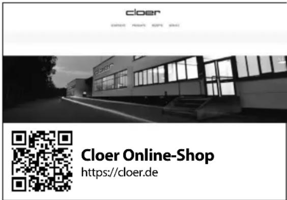cloer CONTACT PRODUCTS ROUTE SERVICE Cloer Online-Shop https://cloer.de