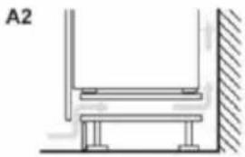 Technical line drawing of a structural support frame with no text or symbols