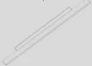 Simple line drawing of a diagonal line with rounded ends, no text or symbols present