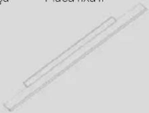 Simple line drawing of a horizontal rectangular shape with a small rounded rectangle on top (no text or symbols).