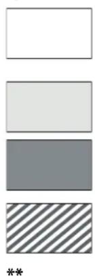 Four horizontal rectangular blocks with varying shades of gray and striped, no text or symbols present.