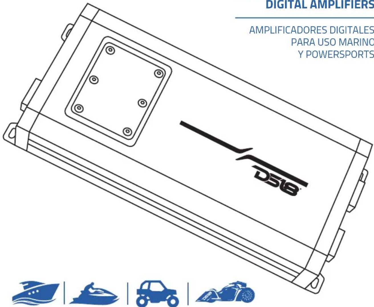 DIGITAL AMPLIFIERS AMPLIFICADORES DIGITALES PARA USO MARINO Y POWERSPORTS DS18