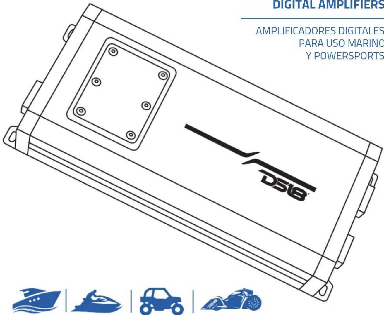 DIGITAL AMPLIFIERS AMPLIFICADORES DIGITALES PARA USO MARINO Y POWERSPORTS DS18