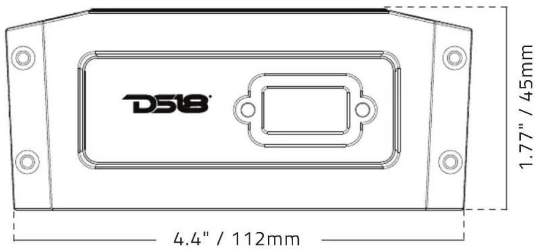 DS18 4.4" / 112mm 1.77" / 45mm