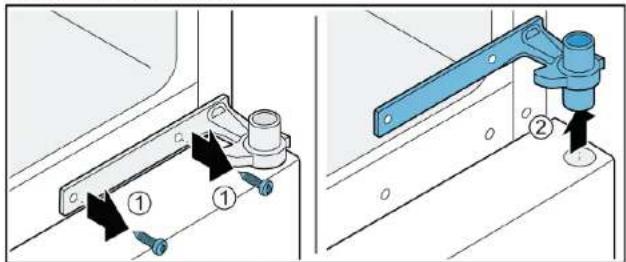 SIEMENS KG39NAIAU - Keskmise uksehinge eemaldamine - 1