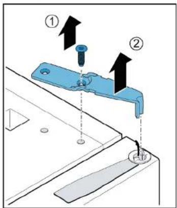 SIEMENS KG39NAIAU - Retirer la charnière supérieure de la porte - 3