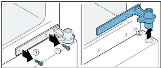SIEMENS KG39NAIAU - Odoberanie prostredného závesu dverí - 1