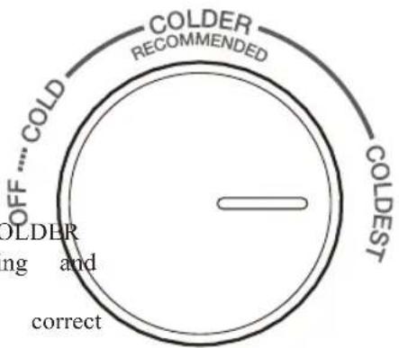 COLDER RECOMMENDED COLD OFF .... COLD COLDER ing and correct