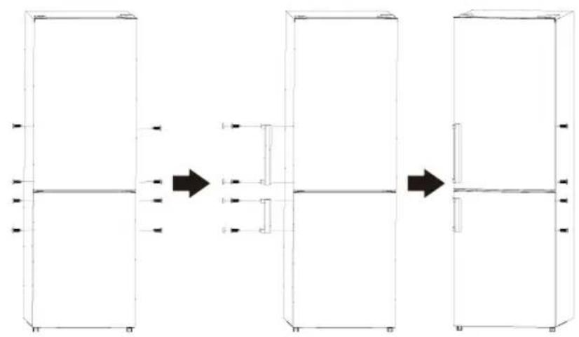graph LR A["Left Refrigerator"] --> B["Add Pressure to Laptop"] B --> C["Add Door with Valve"] C --> D["End of Cabinet"]