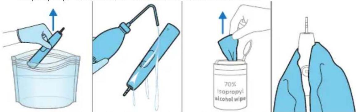 PHILIPS Sonicare ProtectiveClean 6100 HX6100 - Nemērcējiet rokturi ilgi, jo tā to var sabojāt. - 1