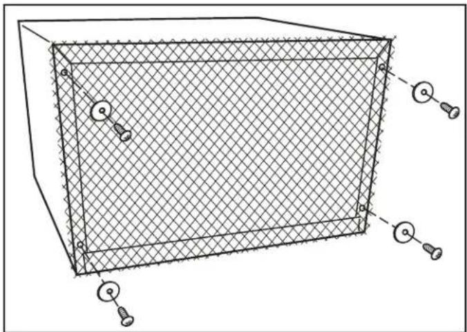 DANBY DTAC120F1WDB - Installation de la grille en plastique - 1