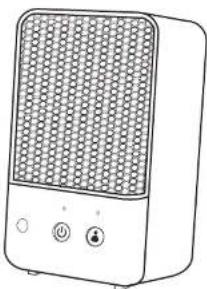 Line drawing of a portable electronic device with a grid-patterned front panel and control buttons (no text or symbols)