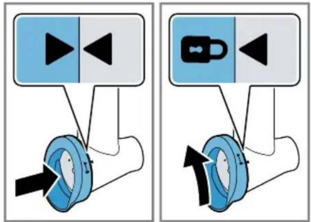 Diagram illustrating audio playback and sound control icons with labeled buttons and directional arrows
