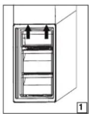 BAUKNECHT KGNF 20CMIN - Udtagning af fryseskuffens beholder - 1