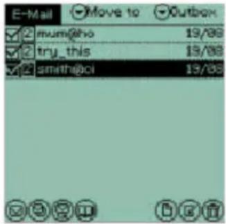 E-Mail Move to Outlook mum@ho 19/88 try_this 19/88 smith@ci 19/88