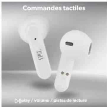Commandes tactiles Tetdy >> play / volume / pistes de lecture