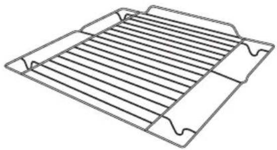 Technical line drawing of a rectangular grid structure with hatched edges and no text or symbols