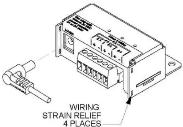 WIRING STRAIN RELIEF 4 PLACES