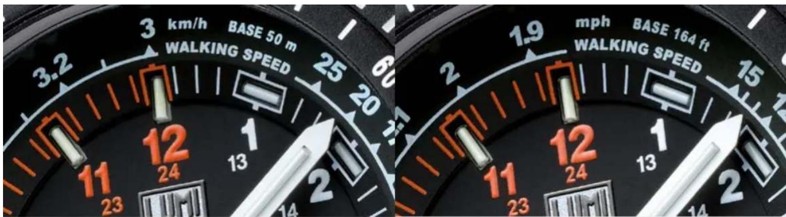 3 km/h BASE 50 m WALKING SPEED 25 20 60 1.9 mph BASE 164 ft WALKING SPEED 15 12 12 12 12 11 24 13 11 23 14