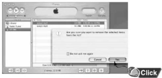 Mac i70 Sony Mac Date 31 Mo - 418/09 13:50 31 Mo - 418/09 13:50 Êtes-vous sûr de vouloir supprimer les fichiers sélectionnés de la bibliothèque ? Ne plus me demander Annuler Oui à partir de L14 (MPTC) ou Mac OS !