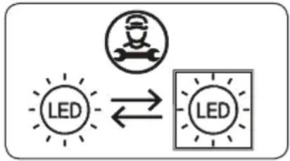 Cylinda KF2266LFVE - LED-valon vaihtaminen - 2