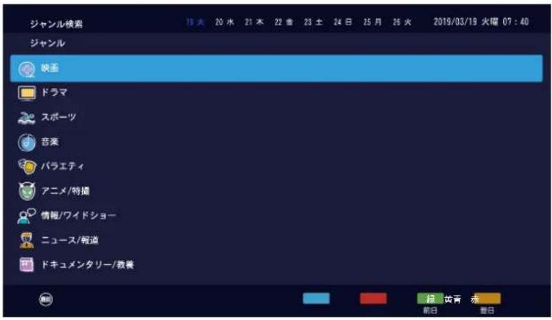ジャンル検索 19 大 20 水 21 木 22 金 23 土 24 日 25 月 26 火 2019/03/19 火曜 07:40 ジャンル 映画 ドラマ スポーツ 音楽 パラエティ アニメ/特撮 情報/ワイドショー ニュース/報道 ドキュメンタリー/教養 錦 黄青 赤 前日 星日