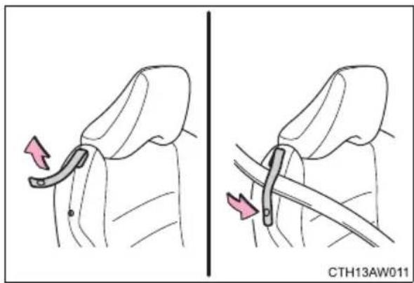 TOYOTA 86 (2019) - Guide de ceinture de sécurité avant - 1