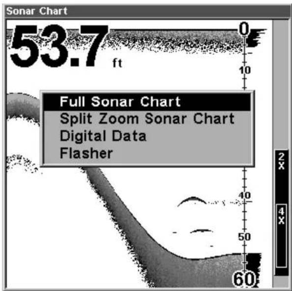 Sonar Chart 53.7 ft Full Sonar Chart Split Zoom Sonar Chart Digital Data Flasher