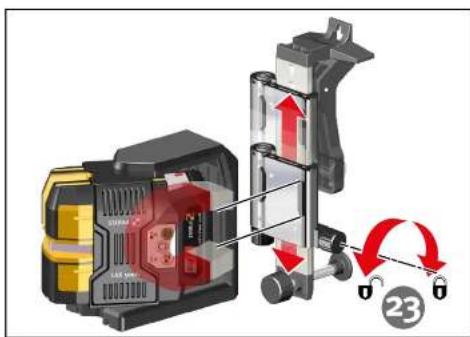 Diagram illustrating a mechanical device with labeled components and directional arrows indicating motion or movement.