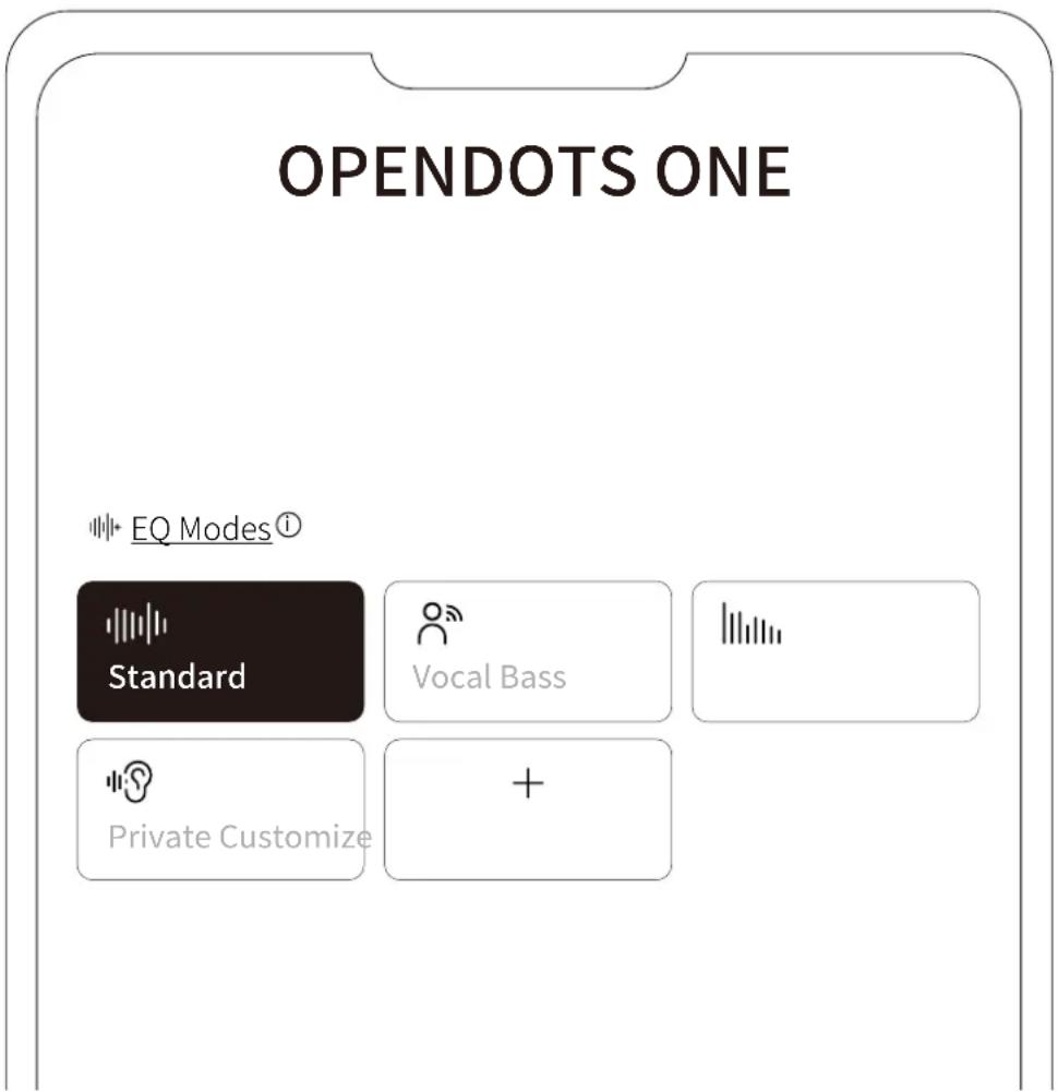 OPENDOTS ONE EQ Modes® Standard Vocal Bass Private Customize
