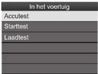 In het voertuig Accutest Starttest Laadtest