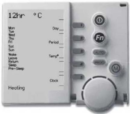 12hr °C Mon Day Tue Wed Thu Fri Period Sat Sun Wake Temp* Leave Return Sleep Pre-Sleep Heating Clock
