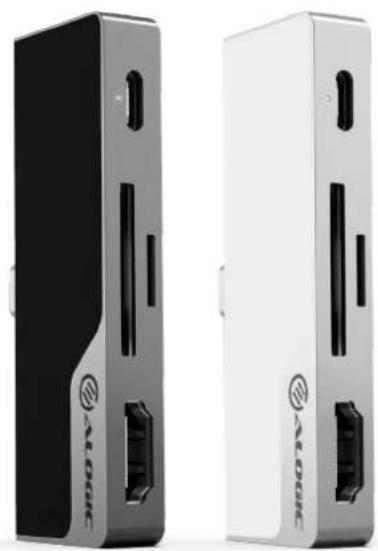 Two Alcoholic electronic devices shown from front and side views, no visible text or symbols on the device bodies.