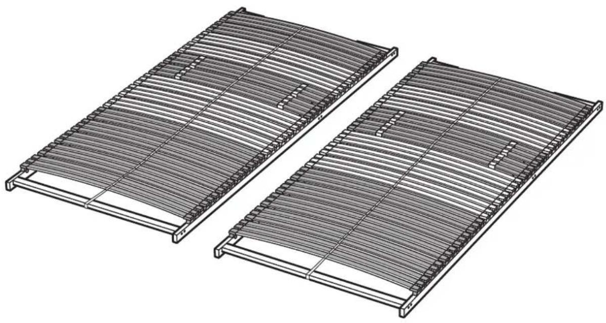 Dessin technique au trait de deux plaques ou plateaux métalliques à motif quadrillé (sans texte ni symboles).