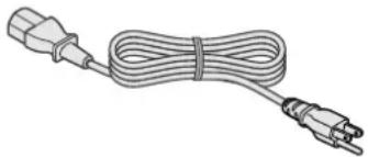 Illustration of a cord with two connected power plugs (no text or symbols)