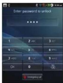 Enter password to unlock 1 2 ABC 3 DPT 4 5 6 7 8 9 7 MODE 8 FAN 9 INFO OK 0 Cancel